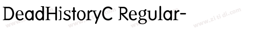 DeadHistoryC Regular字体转换